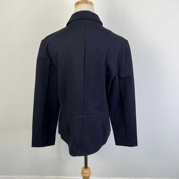QUINCE Navy Ultra-Stretch Black Ponte Blazer NWT Size XS - Picture 11 of 13